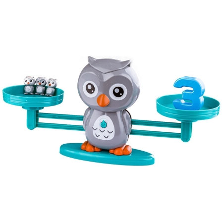 Gra Nauka Liczenia - Równoważnia Waga Szalkowa Sówka Sowa - Owl Balance Przecena 1