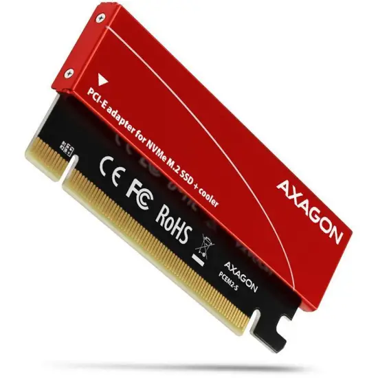 Axagon PCEM2-S Adapter wewnętrzny PCIe x16, 1x M.2 NVMe M-ke-1740641