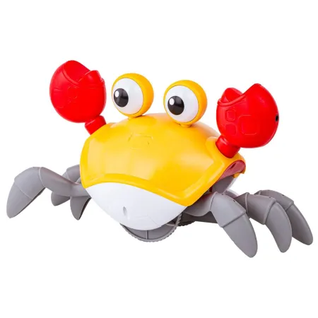 Uciekający Pełzający Krab, Interaktywna Zabawka, Świeci, Gra melodie Robot ŻÓŁTY Przecena 2-1865210