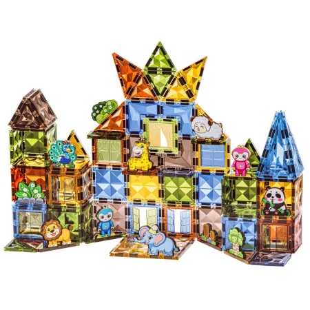 Konstrukcyjne Klocki Magnetyczne ZWIERZĘTA 116 El.-1876051