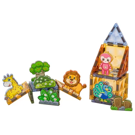 Konstrukcyjne Klocki Magnetyczne ZWIERZĘTA 116 El.-1876052