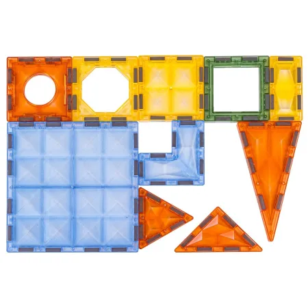 Konstrukcyjne Klocki Magnetyczne Świecące Elementy + Pojazdy 110 El.-1876124