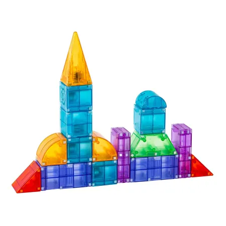 Klocki Magnetyczne, Konstrukcyjne, Świecące Elementy, Figury 3D 94 El.-1876169