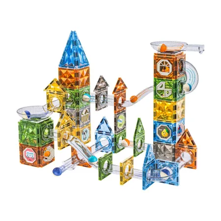 Klocki Magnetyczne Konstrukcyjne TOR KULKOWY 156 El. Kulodrom-1876210