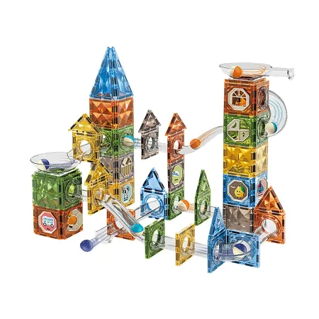 Klocki Magnetyczne Konstrukcyjne TOR KULKOWY 156 El. Kulodrom-1876221