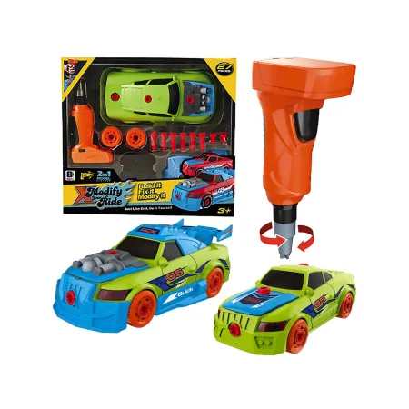 Sportowy Samochód Auto do rozkręcania i skręcania 2w1 TUNING + Wkrętarka-1876256