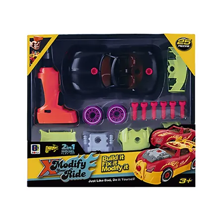 Sportowy Samochód do rozkręcania i skręcania 2w1 TUNING + Wkrętarka-1876268