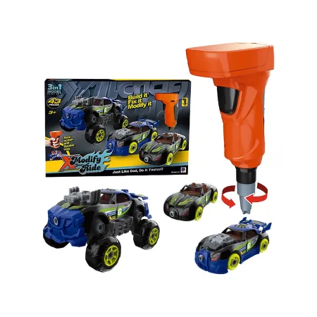 Sportowy, Terenowy Samochód do rozkręcania i skręcania 3w1 TUNING + Wkrętarka, Monster Truck-1876280