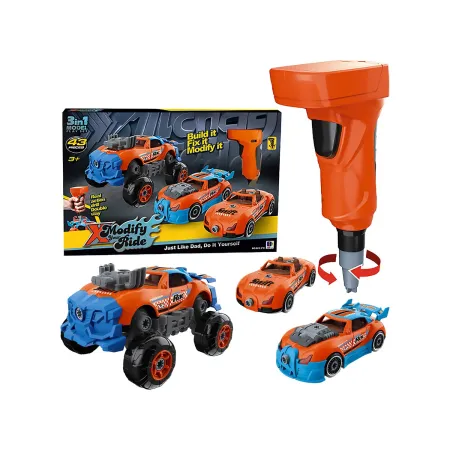 Sportowy, Terenowy Samochód do rozkręcania i skręcania 3w1 TUNING + Wkrętarka, Monster Truck-1876281