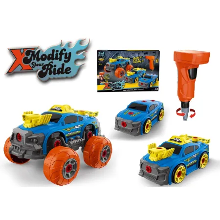 Sportowy, Terenowy Samochód do rozkręcania i skręcania 3w1 TUNING + Wkrętarka, Monster Truck-1876290