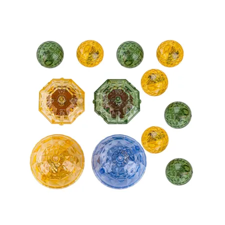 Klocki Magnetyczne Konstrukcyjne TOR KULKOWY Świecące Elementy 142 El. Kulodrom-1876575