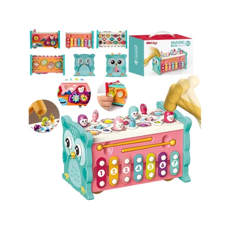 Edukacyjna, interaktywna zabawka dla dzieci 8w1, Cymbałki, Zegar-1876625