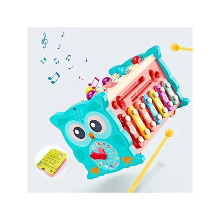 Edukacyjna, interaktywna zabawka dla dzieci 8w1, Cymbałki, Zegar-1876627