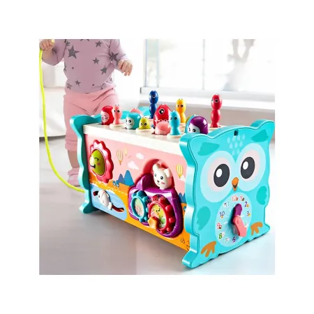 Edukacyjna, interaktywna zabawka dla dzieci 8w1, Cymbałki, Zegar-1876631