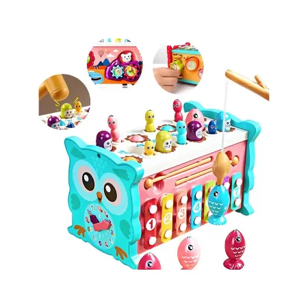 Edukacyjna, interaktywna zabawka dla dzieci 8w1, Cymbałki, Zegar-1876633