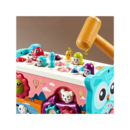 Edukacyjna, interaktywna zabawka dla dzieci 8w1, Cymbałki, Zegar-1876635