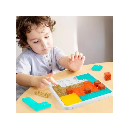 Logiczna układanka, Gra planszowa, Plansza + Kolorowe klocki-1876730
