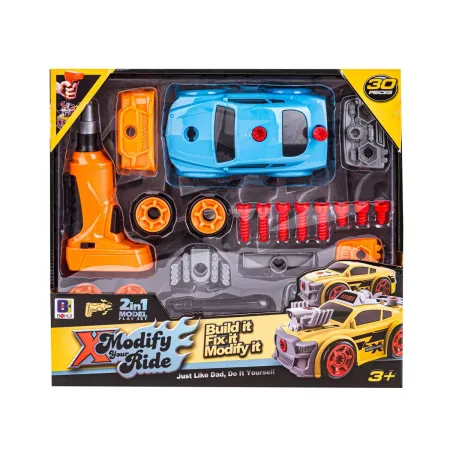 Sportowy Samochód do rozkręcania i skręcania 2w1 TUNING + Wkrętarka-1876822