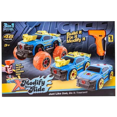 Sportowy, Terenowy Samochód do rozkręcania i skręcania 3w1 TUNING + Wkrętarka, Monster Truck-1876867