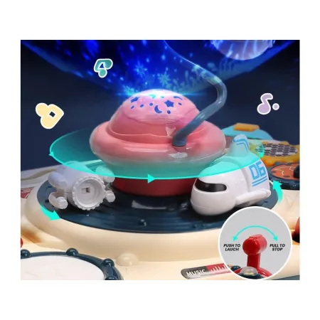 Edukacyjny Interaktywny Stolik Dla Dzieci 2W1 KOSMOS Projektor Niebieski-1876925