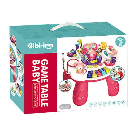 Edukacyjny Interaktywny Muzyczny Stolik Dla Dzieci + Pianinko Niebieski-1876928