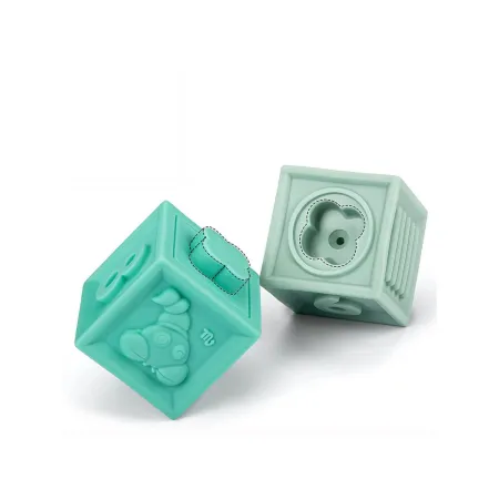 Zabawki Sensoryczne Miękkie klocki 6w1, Gryzak, Sensoryczna Wieża Karty Dla Dzieci-1876933