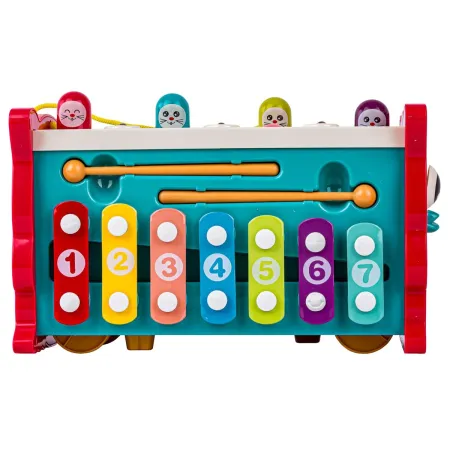 Edukacyjna, interaktywna zabawka dla dzieci 8w1, Cymbałki, Zegar-1877103