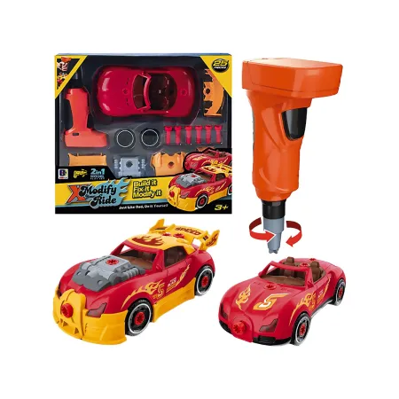 Sportowy Samochód do rozkręcania i skręcania 2w1 TUNING + Wkrętarka-1877183