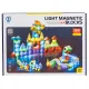 Klocki Magnetyczne, Konstrukcyjne, Świecące Elementy, Figury 3D 134 El.-1876156