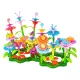 Klocki konstrukcyjne w kuferku, Ogród Kwiatki, Zestaw Do Zbudowania Kwiatowej Kompozycji 135 El.-1876593