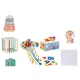 Zabawki Sensoryczne Miękkie klocki 6w1, Gryzak, Sensoryczna Wieża Karty Dla Dzieci-1876932