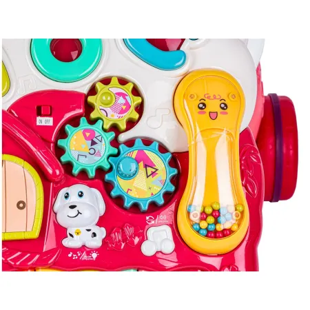 Edukacyjny Chodzik dla dzieci, Jeździk Muzyczny, Pchacz Czerwony-1886271