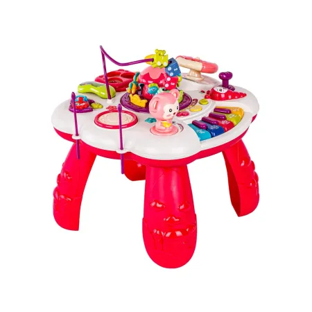 Edukacyjny Interaktywny Stolik Muzyczny Dla Dzieci + Pianinko Czerwony-1886287