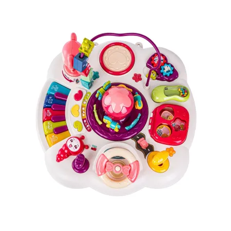 Edukacyjny Interaktywny Stolik Muzyczny Dla Dzieci + Pianinko Czerwony-1886289