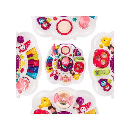 Edukacyjny Interaktywny Stolik Muzyczny Dla Dzieci + Pianinko Czerwony-1886295