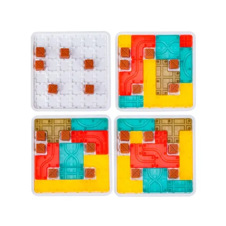 Logiczna układanka, Gra planszowa, Plansza + Kolorowe klocki-1886321