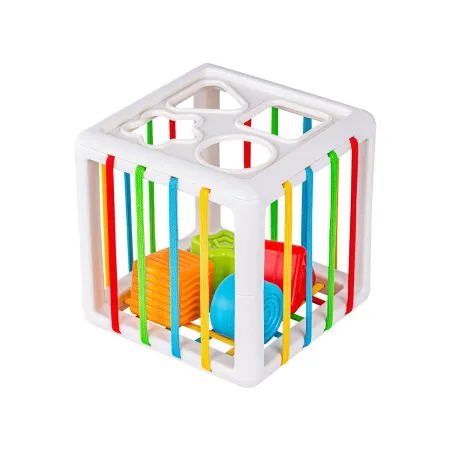 Zabawki Sensoryczne Miękkie klocki 6w1, Gryzak, Sensoryczna Wieża Karty Dla Dzieci-1886484