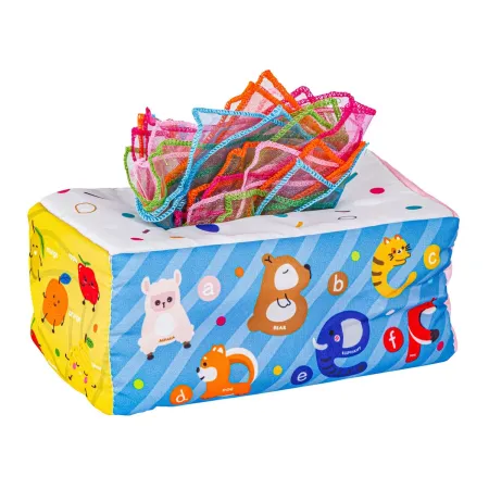 Zabawki Sensoryczne Miękkie klocki 6w1, Gryzak, Sensoryczna Wieża Karty Dla Dzieci-1886494