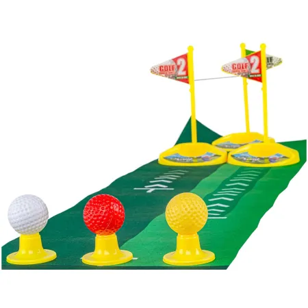Mini golf, Zestaw dla dzieci do gry w mini golfa, Plansza + Kije + Akcesoria-1886514
