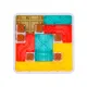 Logiczna układanka, Gra planszowa, Plansza + Kolorowe klocki-1886315
