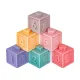 Zabawki Sensoryczne Miękkie klocki 6w1, Gryzak, Sensoryczna Wieża Karty Dla Dzieci-1886485
