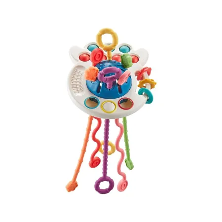 Ośmiornica Sensoryczna wielofunkcyjna zabawka dla dzieci Gryzak 4w1 edukacyjna + akcesoria-1896432