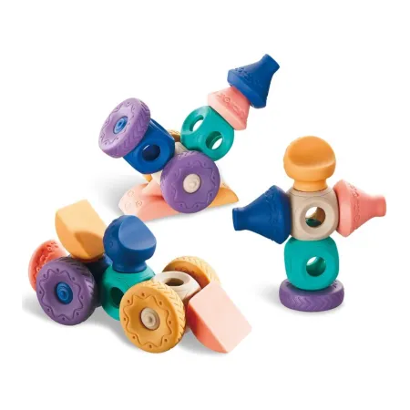 Miękkie Klocki Sensoryczne Figury geometryczne 13 sztuk, Edukacyjny zestaw klocków dla malucha-1896755