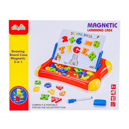 Wielofunkcyjna tablica magnetyczna 2w1, Pisak, Magnesy - literki, cyferki-1896834