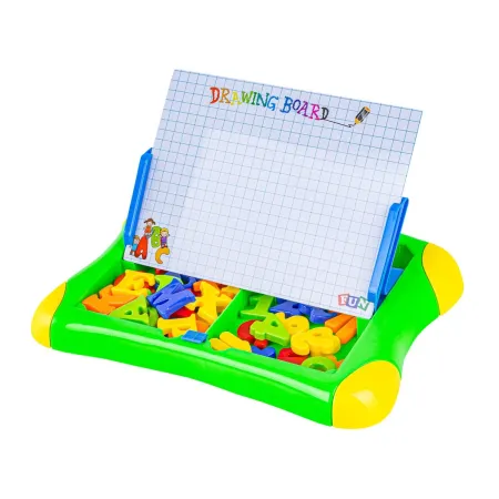 Wielofunkcyjna tablica magnetyczna 2w1, Pisak, Magnesy - literki, cyferki-1896837