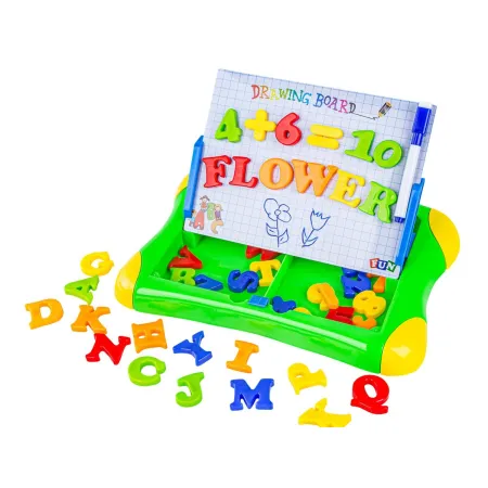 Wielofunkcyjna tablica magnetyczna 2w1, Pisak, Magnesy - literki, cyferki-1896838