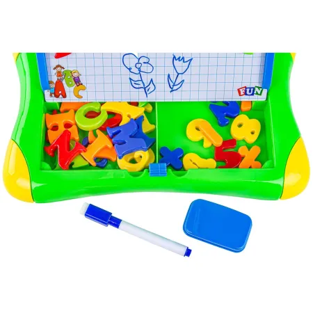 Wielofunkcyjna tablica magnetyczna 2w1, Pisak, Magnesy - literki, cyferki-1896840