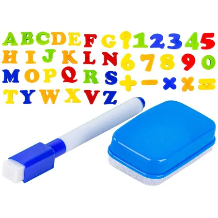 Wielofunkcyjna tablica magnetyczna 2w1, Pisak, Magnesy - literki, cyferki-1896842