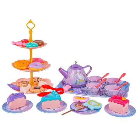 Zestaw kawowy w kuferku, Czajnik, Filiżanki, Słodycze + Akcesoria 48 el.-1896874