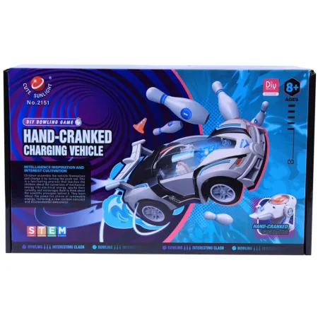 DIY Zbuduj To Sam Samochód Auto Dynamo Pilot + Kręgle Zabawka edukacyjna dla dzieci-1897026